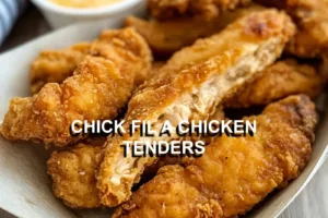 CHICK FIL A CHICKEN TENDERS centered hero view, clean and uncluttered
