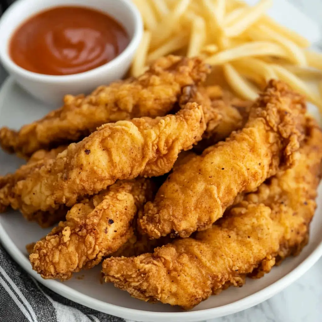 CHICK FIL A CHICKEN TENDERS centered hero view, clean and uncluttered