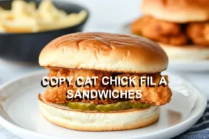 COPY CAT CHICK FIL A SANDWICHES centered hero view, clean and uncluttered