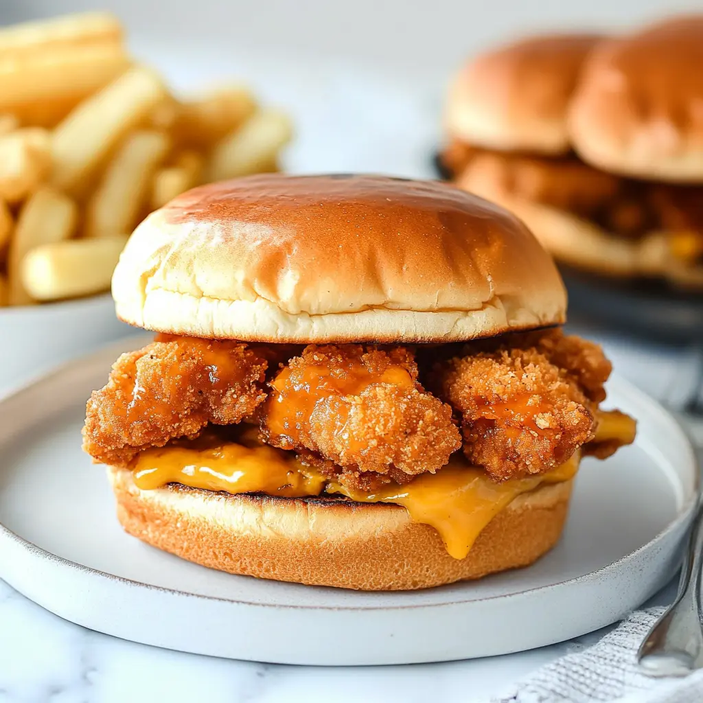 Copycat Chick-fil-A Sandwiches centered hero view, clean and uncluttered