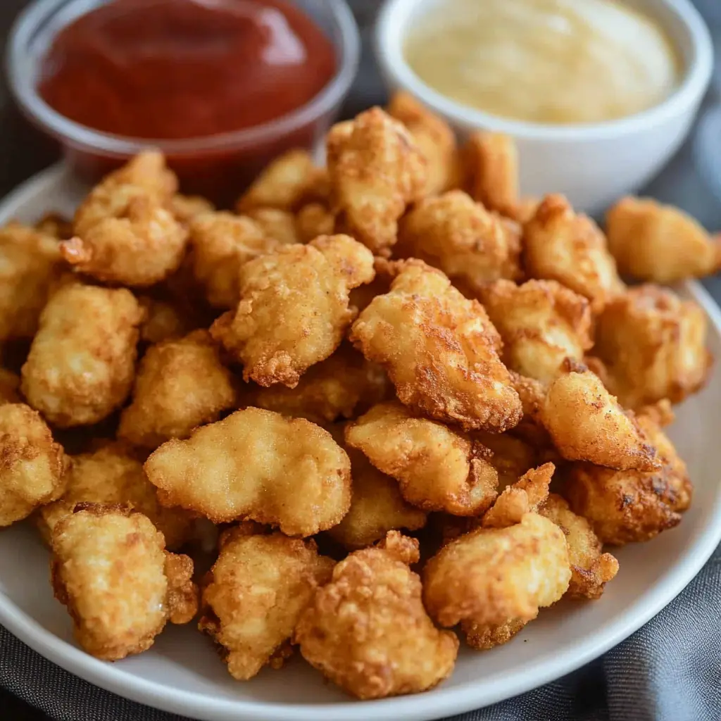 Copycat Chick Fil A Nuggets Recipe Easy Homemade Delicious 3 COPYCAT CHICK FIL A NUGGETS centered hero view, clean and uncluttered