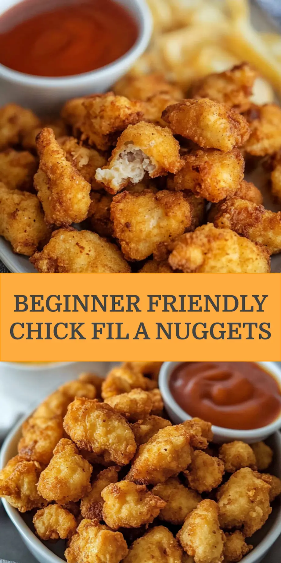 Copycat Chick Fil A Nuggets Recipe Easy Homemade Delicious 4 COPYCAT CHICK FIL A NUGGETS centered hero view, clean and uncluttered