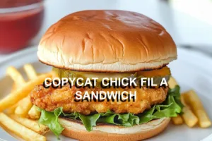 COPYCAT CHICK FIL A SANDWICH centered hero view, clean and uncluttered