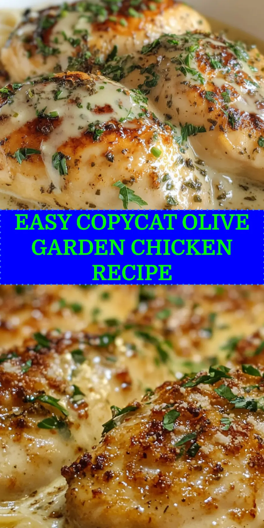 Copycat Olive Garden Chicken and Shrimp Carbonara ready to serve