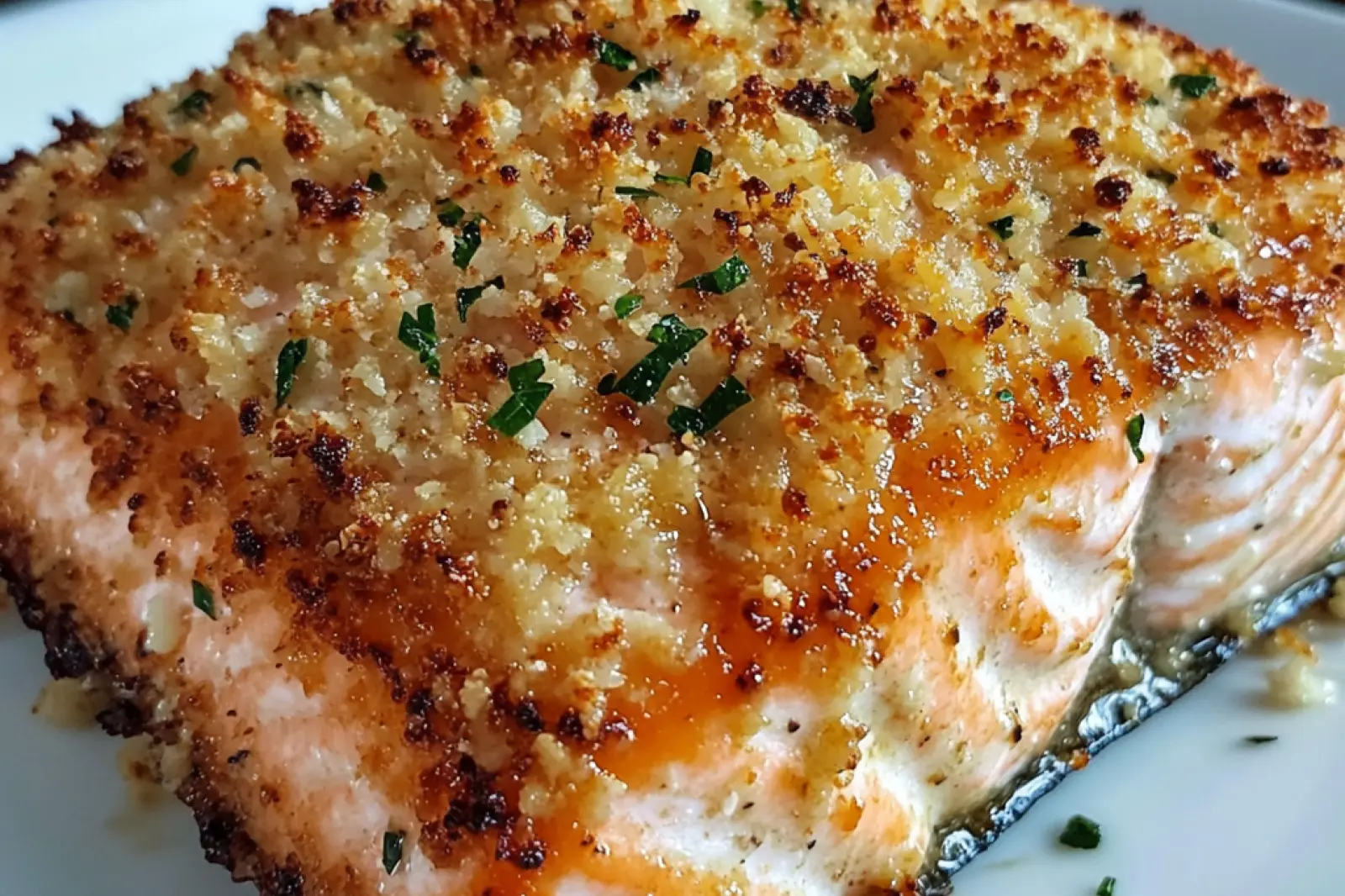 Crispy Parmesan Crusted Baked Salmon Easy Weeknight Dinner