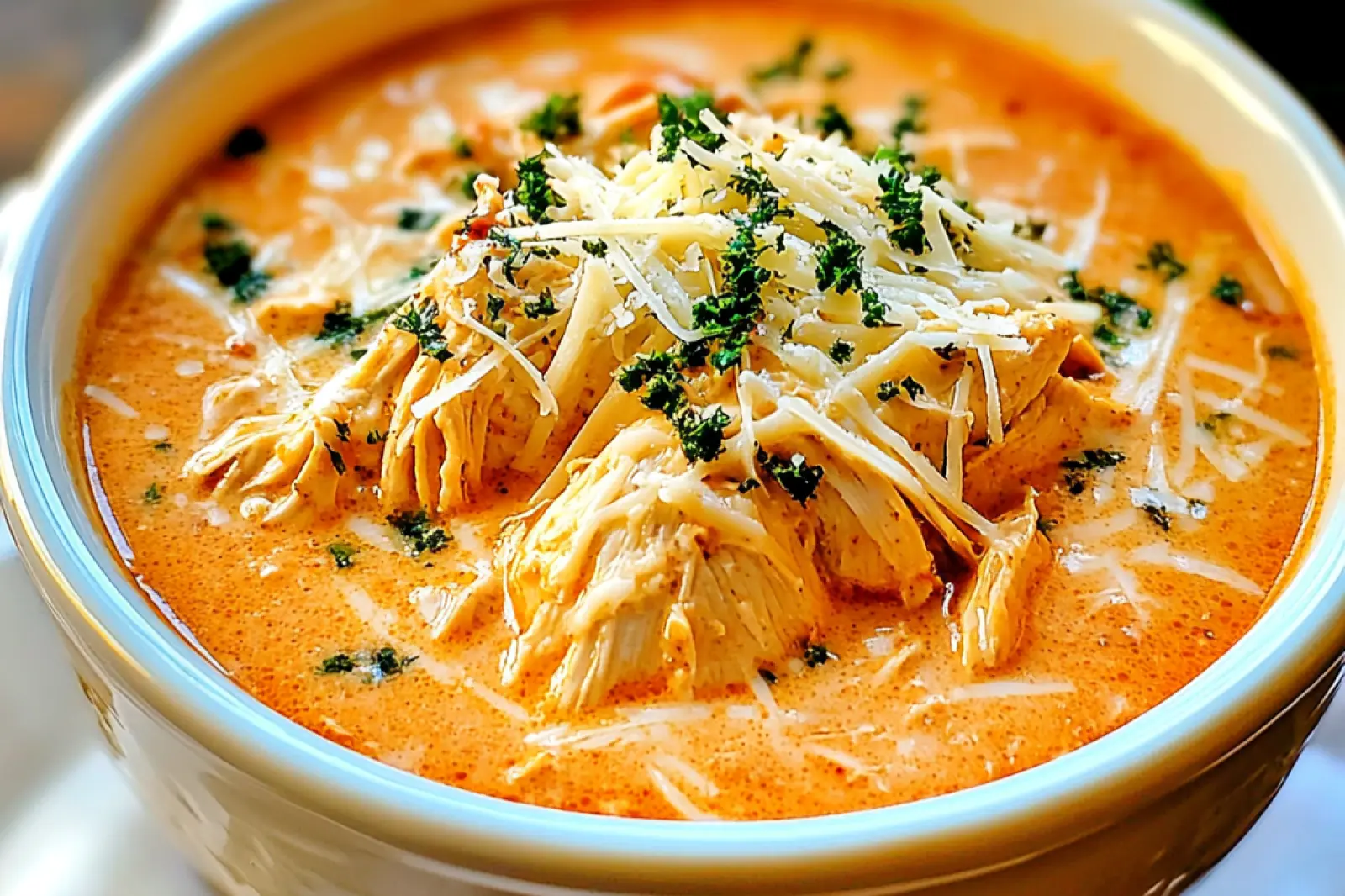 Crock Pot Creamy Chicken Parmesan Soup Easy Dinner