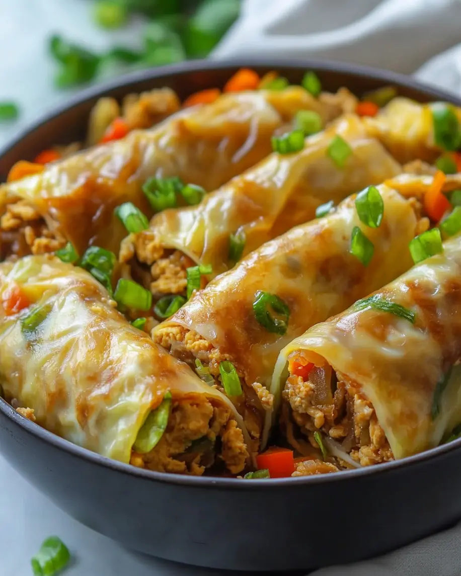 Easy Egg Roll in a Bowl Recipe You Need to Try Now 3 Egg roll in a bowl with ground beef, cabbage, carrots and sesame seeds in a skillet