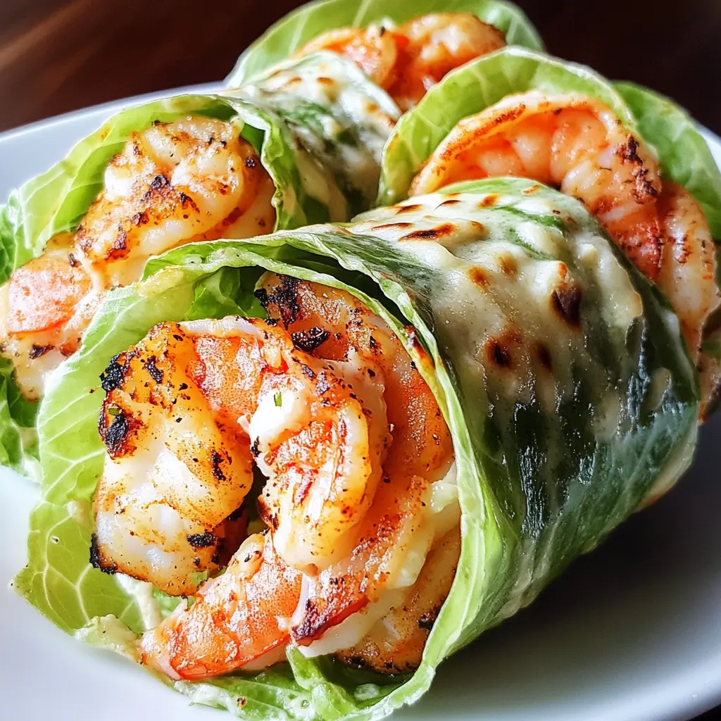 Grilled Shrimp Caesar Wraps Easy Weeknight Dinner 3 Grilled Shrimp Caesar Wraps centered hero view, clean and uncluttered