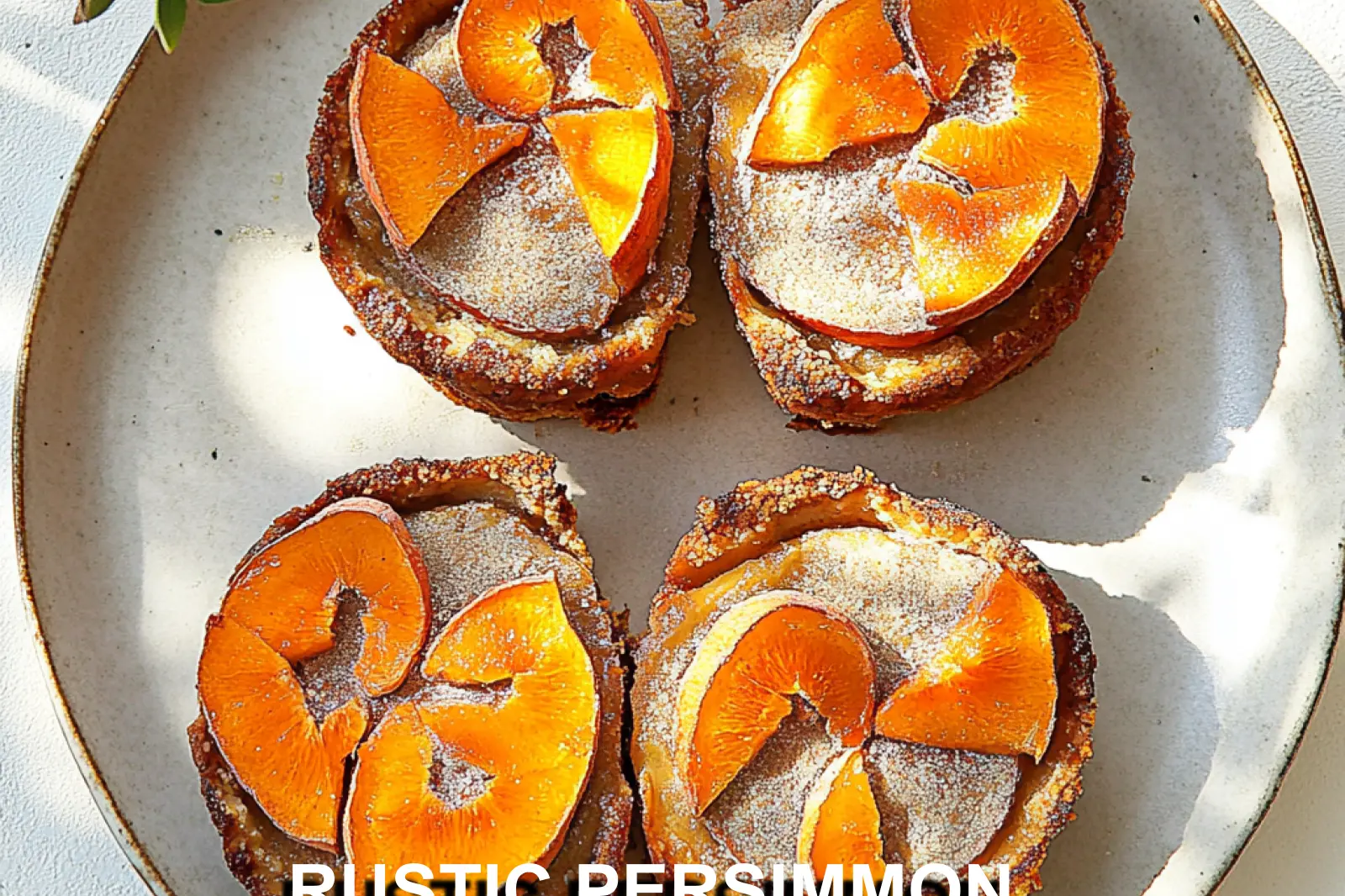 Rustic Persimmon Galette Paleo AIP Gluten Free Easy Recipe