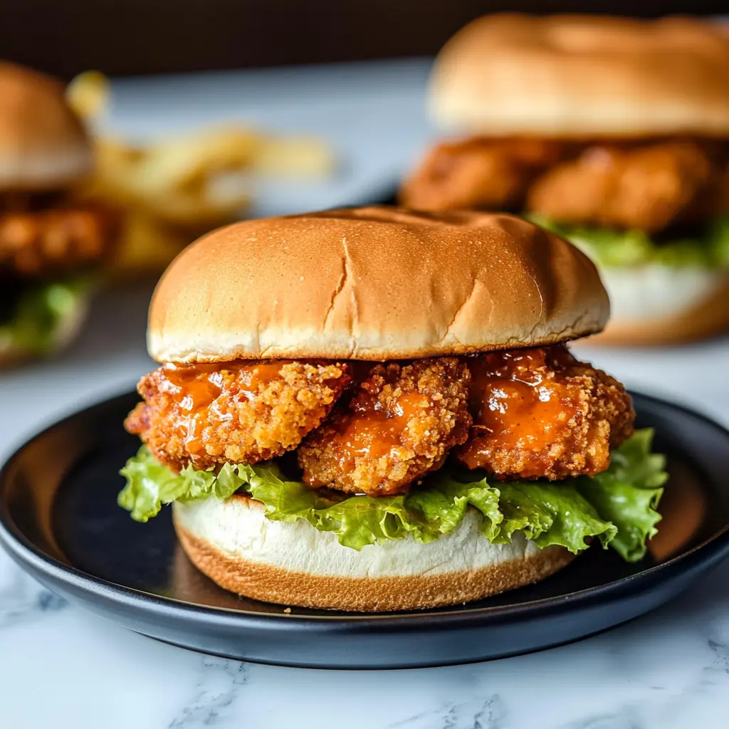 COPY CAT CHICK FIL A SANDWICHES centered hero view, clean and uncluttered