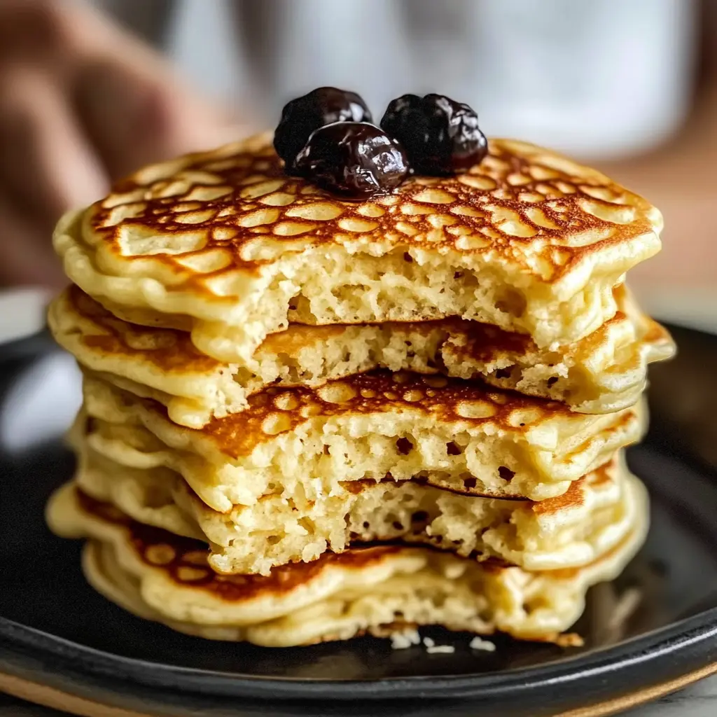 High-Protein Fluffy Pancakes Recipe: Easy Ultimate Breakfast 2 HIGH PROTEIN FLUFFY PANCAKES RECIPE centered hero view, clean and uncluttered