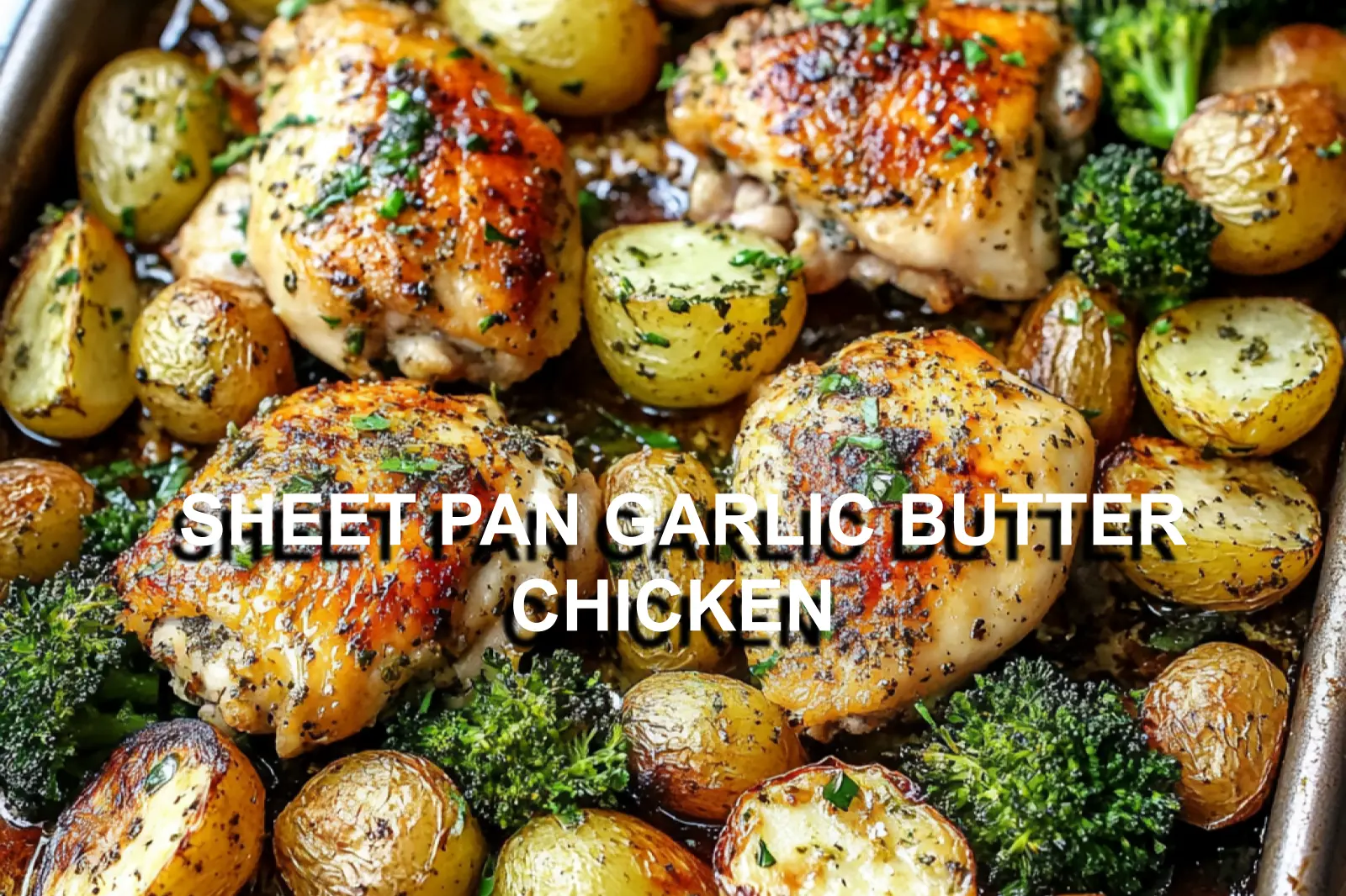 Sheet Pan Garlic Butter Chicken Recipe Easy and Delicious