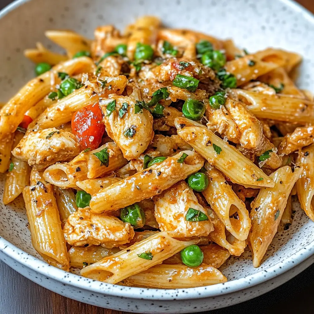 SPICY CHICKEN CHIPOTLE PASTA COPYCAT centered hero view, clean and uncluttered
