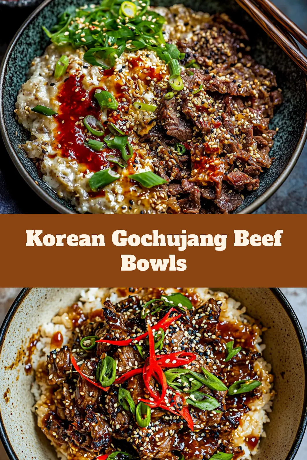 20 Minute Korean Gochujang Beef Bowls Easy Weeknight Dinner 4 20 Minute Korean Gochujang Beef Bowls centered hero view, clean and uncluttered