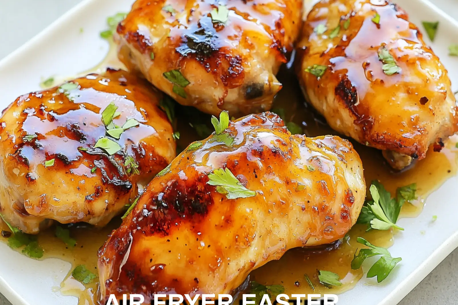 Air Fryer Easter Chicken Thighs Honey Glazed Easy Weeknight Dinner