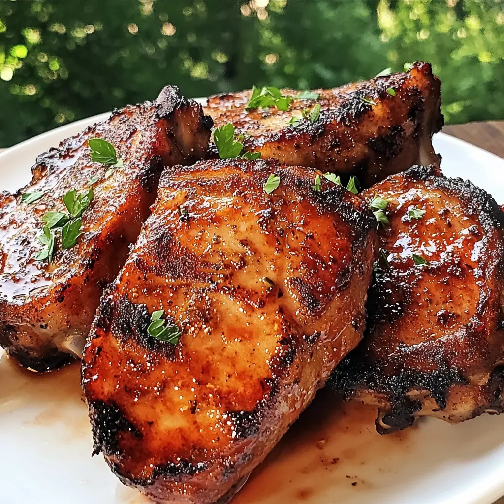 Best Damn Air Fryer Pork Chops Easy Weeknight Dinner 3 BEST DAMN AIR FRYER PORK CHOPS centered hero view, clean and uncluttered