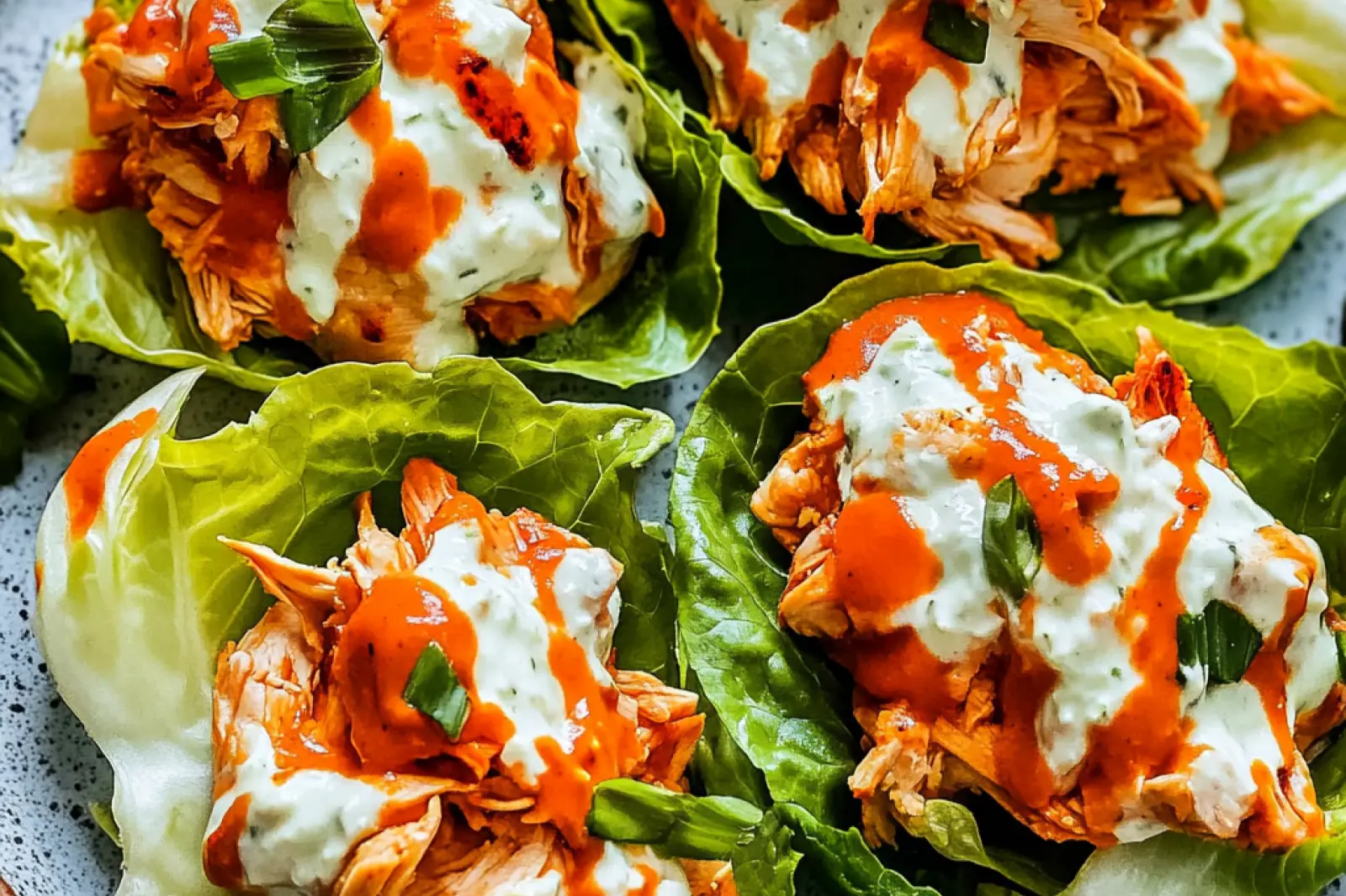 Buffalo Chicken Lettuce Wraps Easy Quick Weeknight Dinner