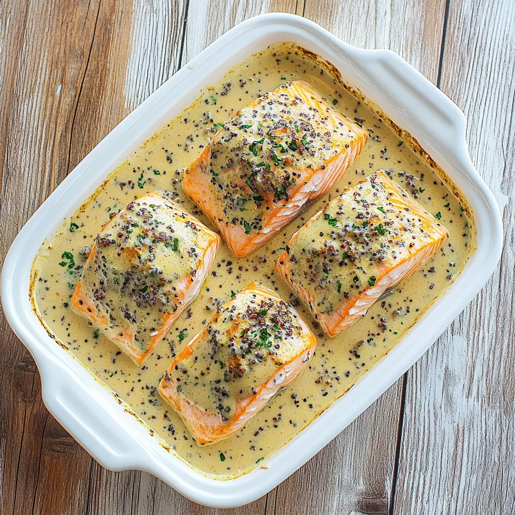 CREAMY MARRY ME SALMON centered hero view, clean and uncluttered