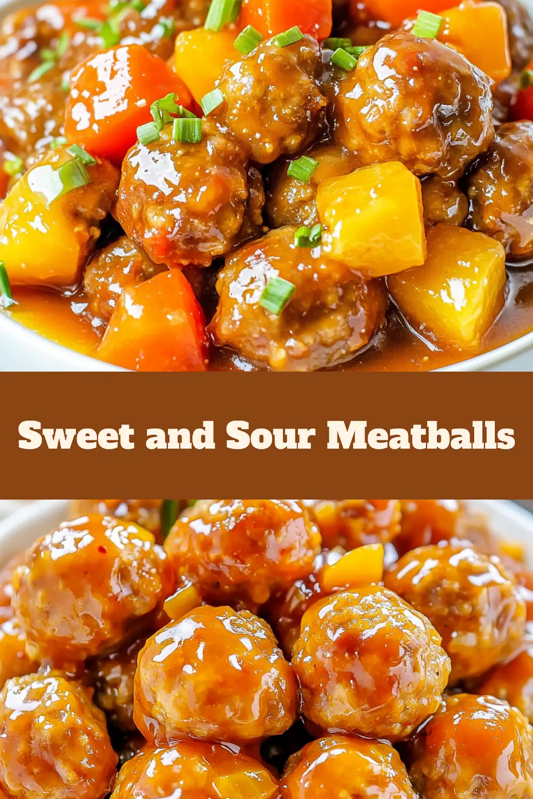 Crock Pot Sweet and Sour Meatballs Easy Weeknight Dinner 4 CROCK POT SWEET AND SOUR MEATBALLS centered hero view, clean and uncluttered