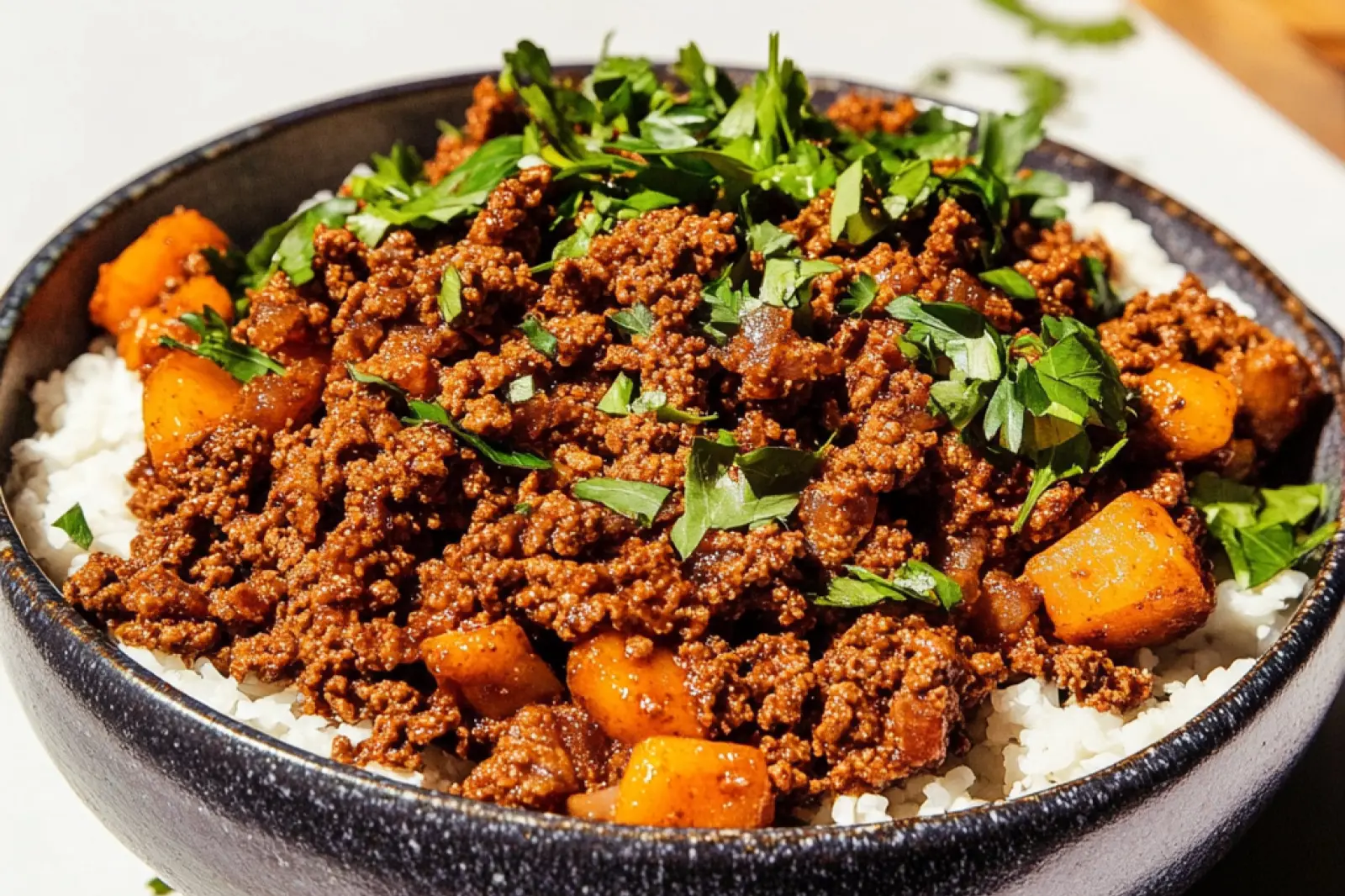 High Protein Ground Beef Bowl Meal Prep Easy Dinner