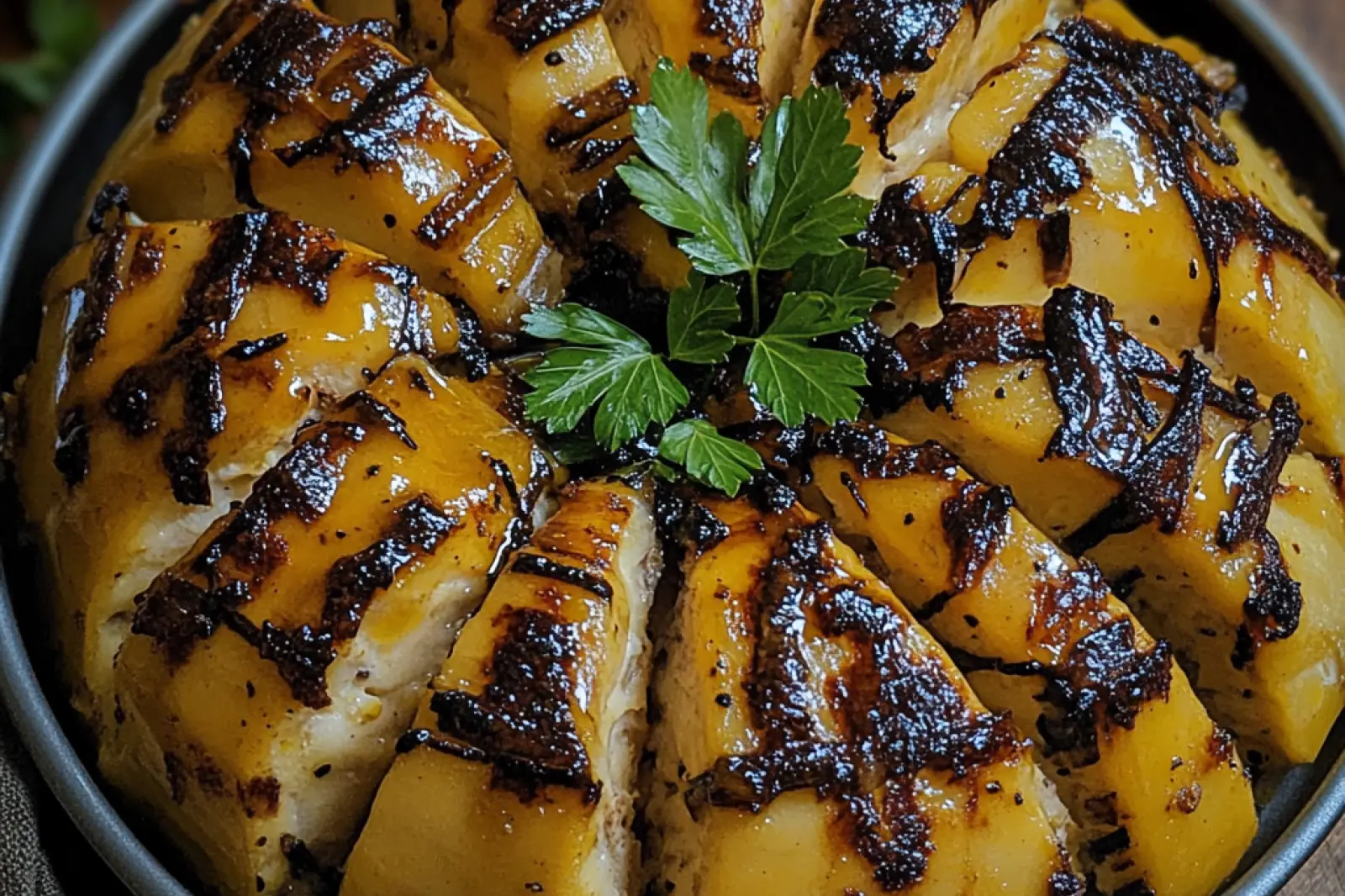 Honig Senf Haehnchen mit Reis Easy Weeknight Dinner