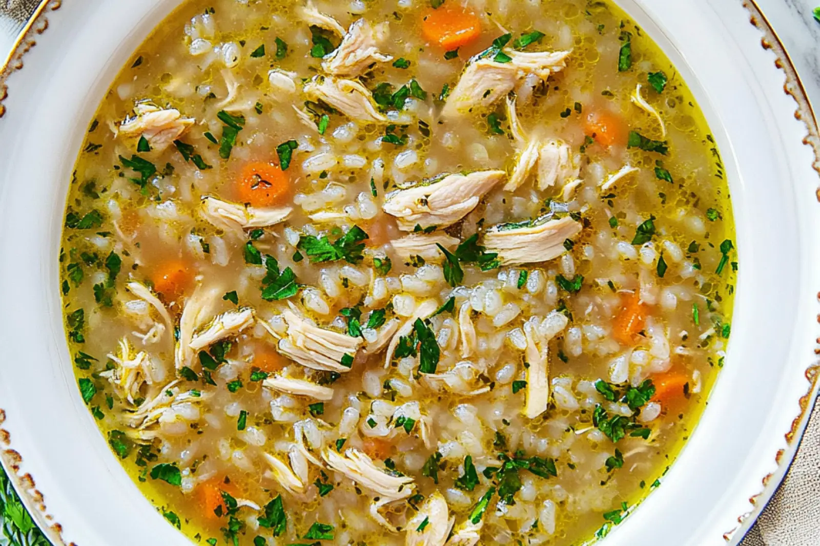 Light Chicken Rice Soup Easy Weeknight Dinner Recipe