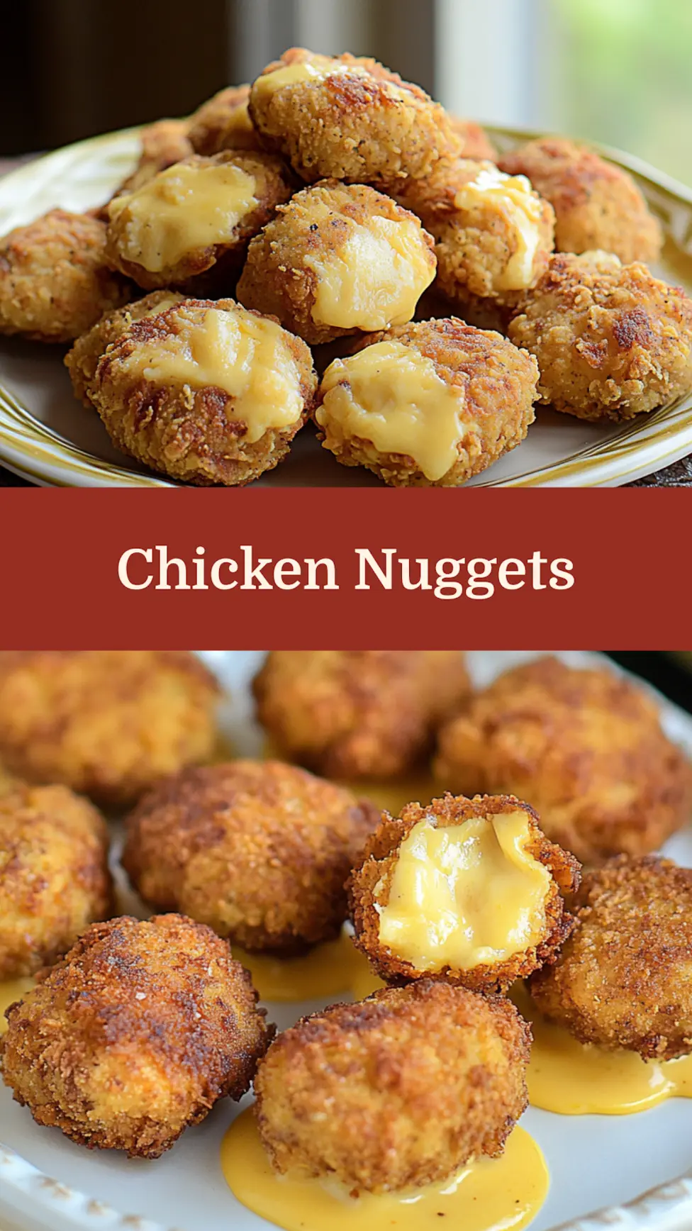 LOW CARB KETO COTTAGE CHEESE CHICKEN NUGGETS centered hero view, clean and uncluttered