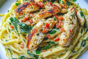 Olive Garden Tuscan Chicken Pasta Easy Weeknight Recipe OLIVE GARDEN TUSCAN CHICKEN PASTA centered hero view, clean and uncluttered
