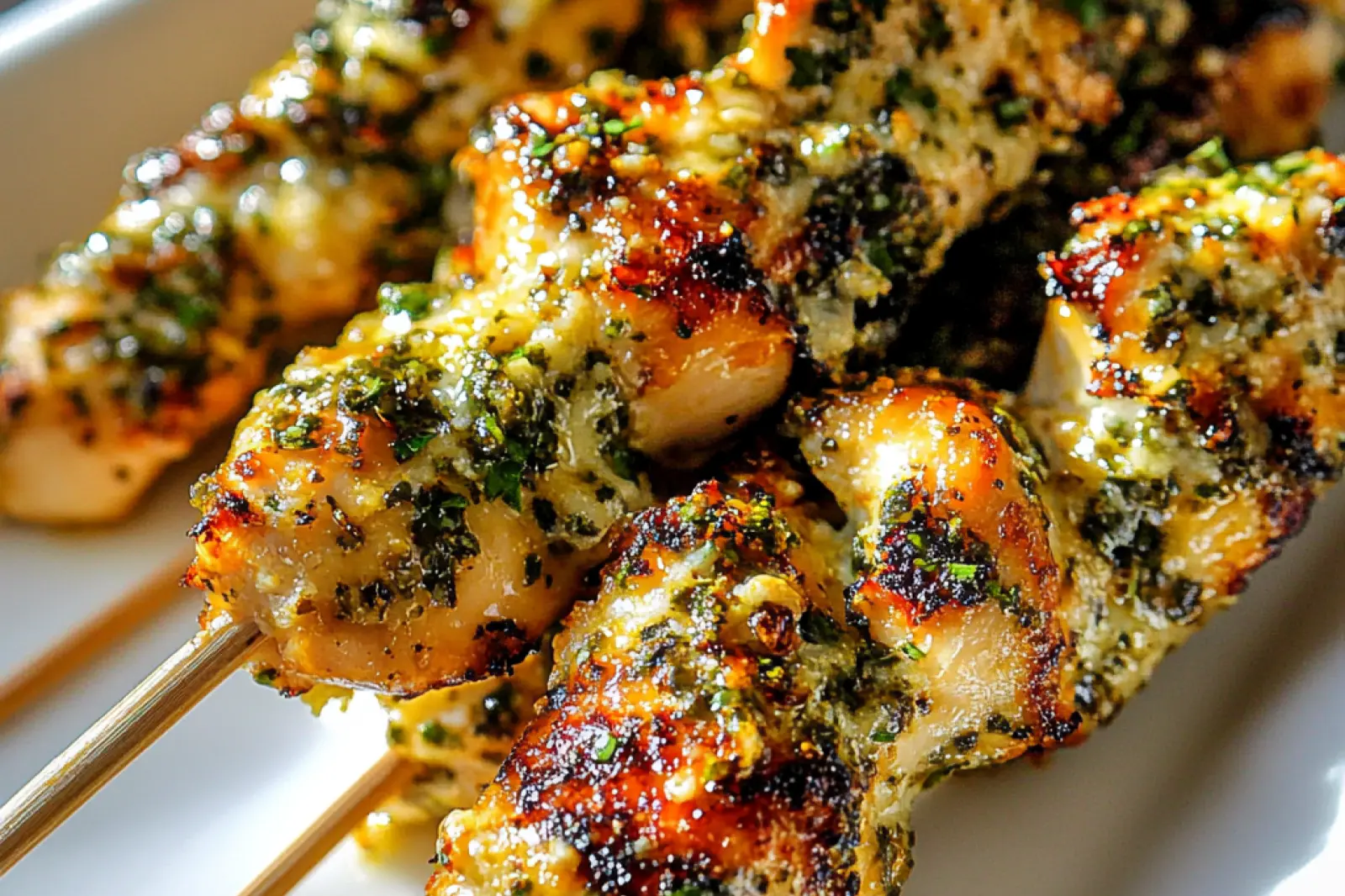 Ranch Garlic Parmesan Chicken Skewers Easy Weeknight Dinner