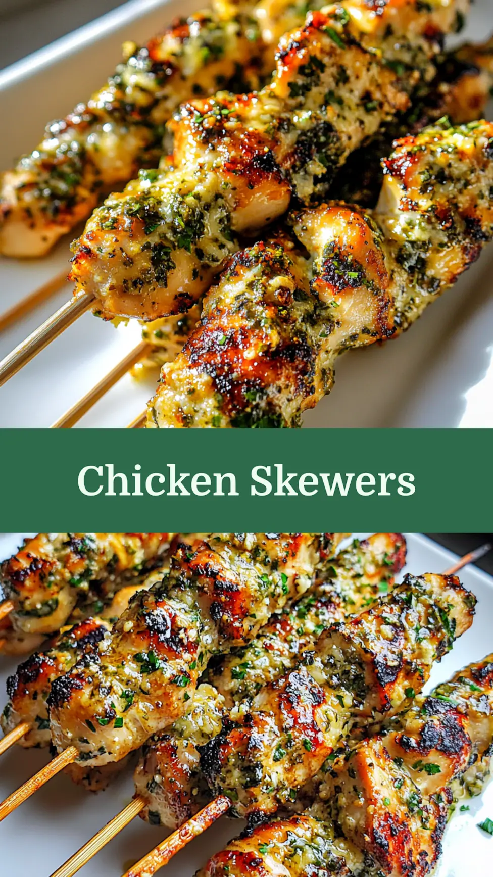 Ranch Garlic Parmesan Chicken Skewers Easy Weeknight Dinner 4 Ranch Garlic Parmesan Chicken Skewers centered hero view, clean and uncluttered