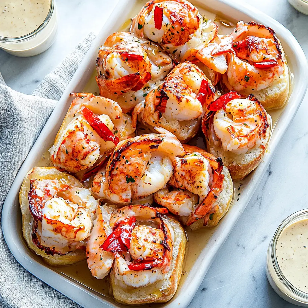 Best Ever Warm Buttery Lobster Rolls Easy Weeknight Dinner 2 BEST EVER WARM BUTTERY LOBSTER ROLLS centered hero view, clean and uncluttered