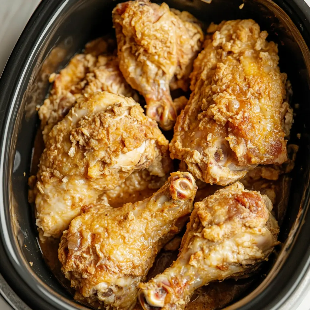 CROCK POT MISSISSIPPI CHICKEN centered hero view, clean and uncluttered