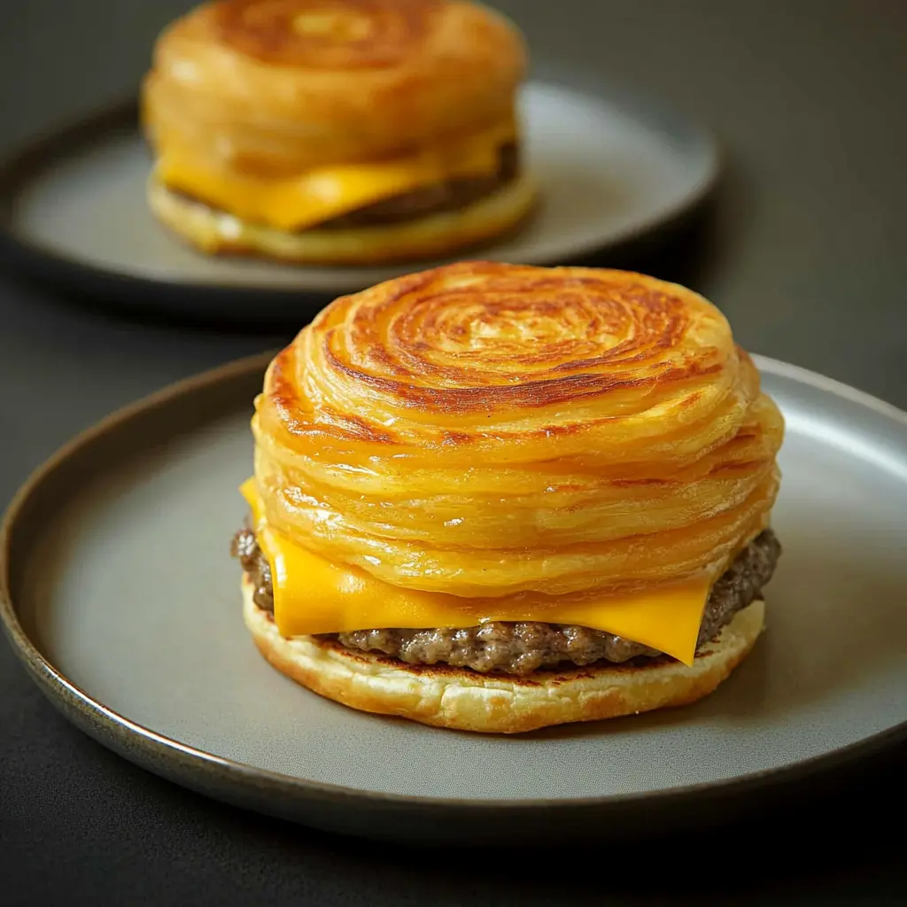 SMASH BURGER PARATHAS CHEESE recipe, served and ready to eat, easy homemade dinner