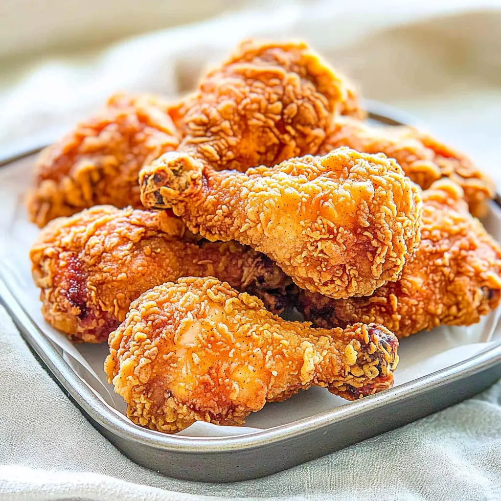 THE BEST SOUTHERN FRIED CHICKEN centered hero view, clean and uncluttered