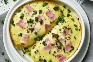 SAVORY BREAKFAST CREPES centered hero view, clean and uncluttered