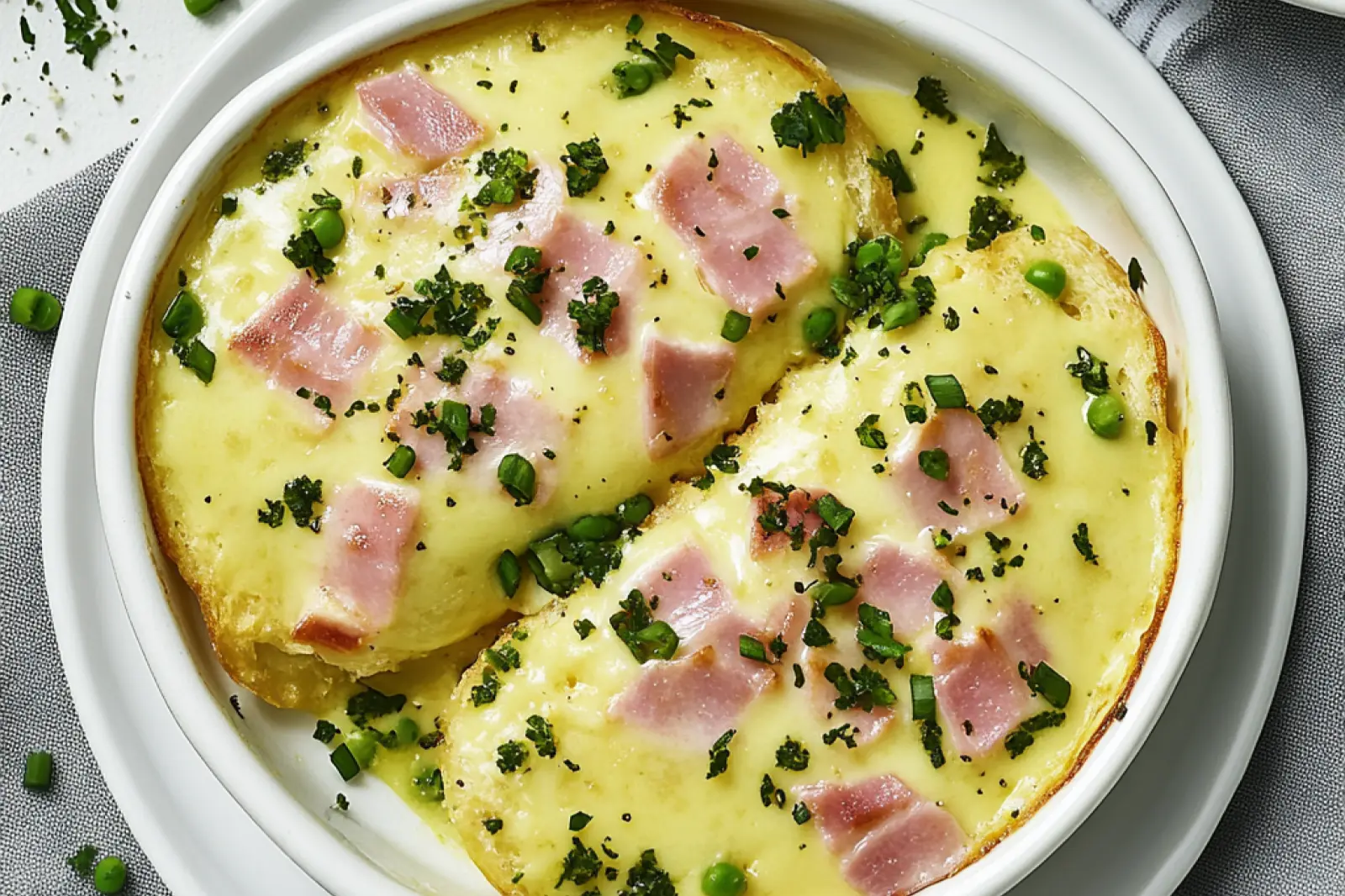 SAVORY BREAKFAST CREPES centered hero view, clean and uncluttered