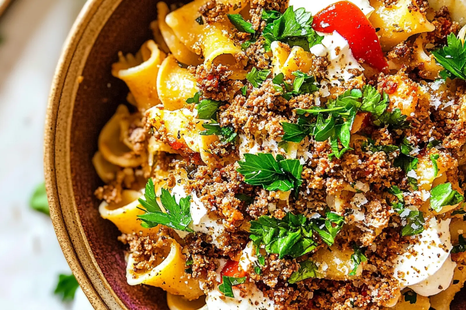 Viral Turkish Pasta Ground Meat Cozy Simple Family Favorite