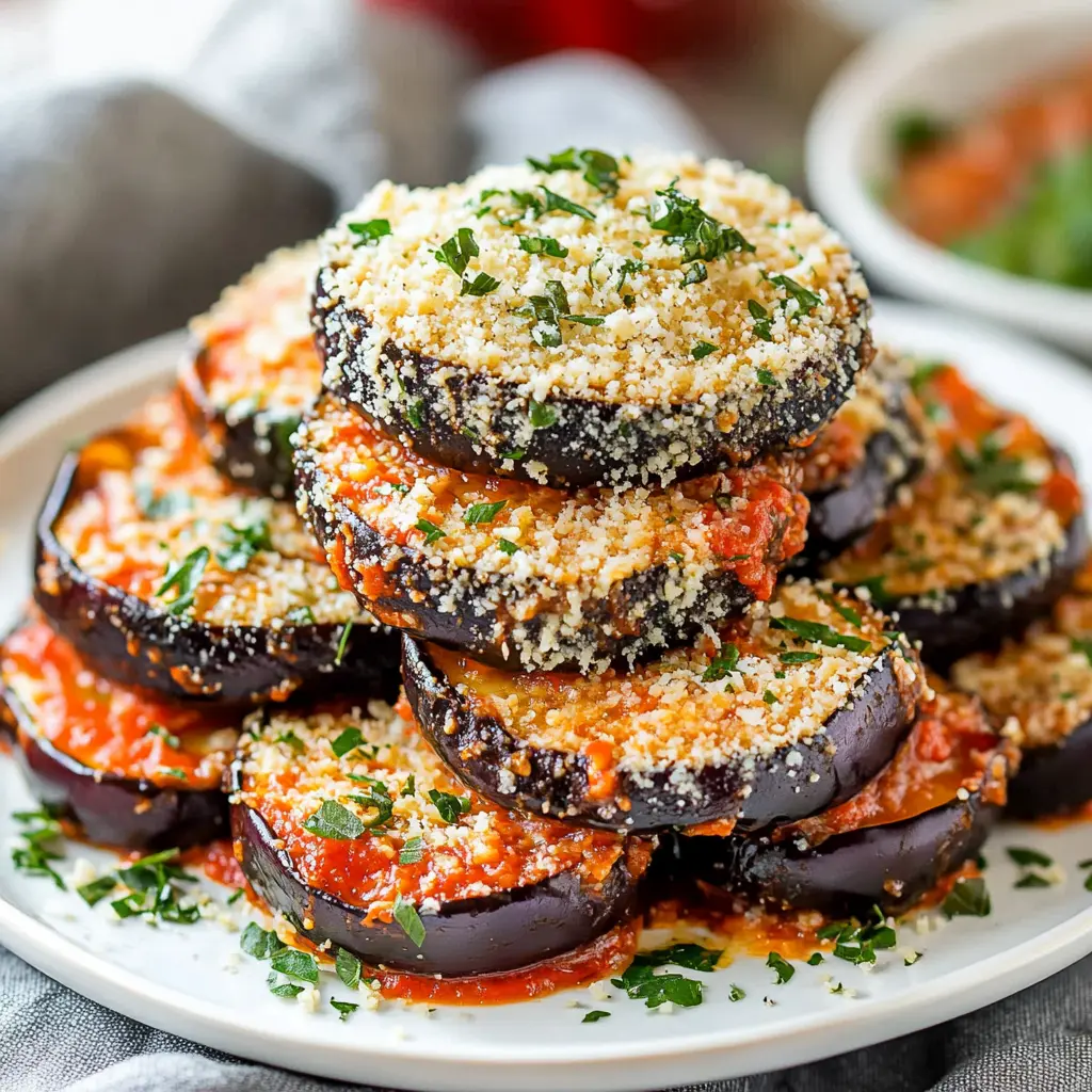 Air Fryer Eggplant Parmesan Cozy Crispy Weeknight Dinner 2 Air Fryer Eggplant Parmesan recipe, served and ready to eat, easy homemade dinner