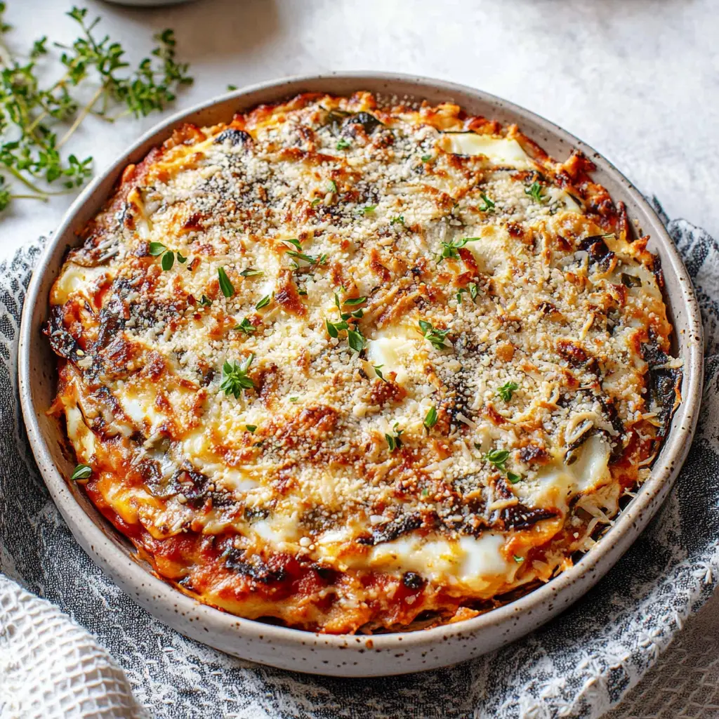 Eggplant Parmesan Baked Easy Comforting Cheesy Perfection 2 BAKED EGGPLANT PARMESAN recipe, served and ready to eat, easy homemade dinner