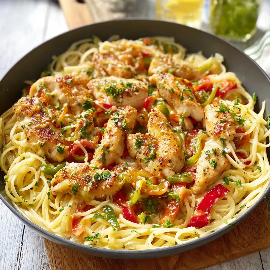 Olive Garden Chicken Scampi Copycat: Comforting Easy Recipe 2 Chicken Scampi Copycat recipe, served and ready to eat, easy homemade dinner