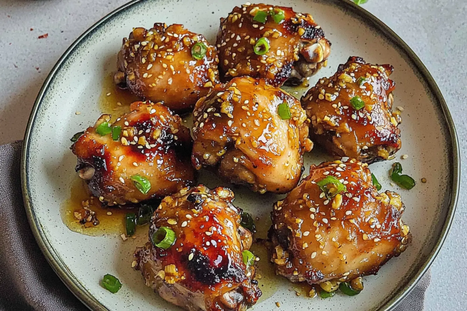 Air Fryer Honey Garlic Chicken Thighs Comforting Perfect Recipe