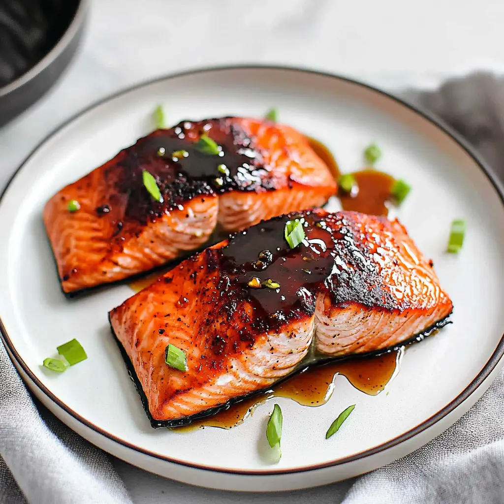 Air Fryer Honey Garlic Salmon Irresistible Easy Weeknight Win 3 Air Fryer Honey Garlic Salmon recipe, served and ready to eat, easy homemade dinner
