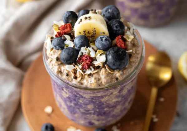 Anti Inflammatory Overnight Oats with Berries Make Your Morning Routine Beautiful and Satisfying