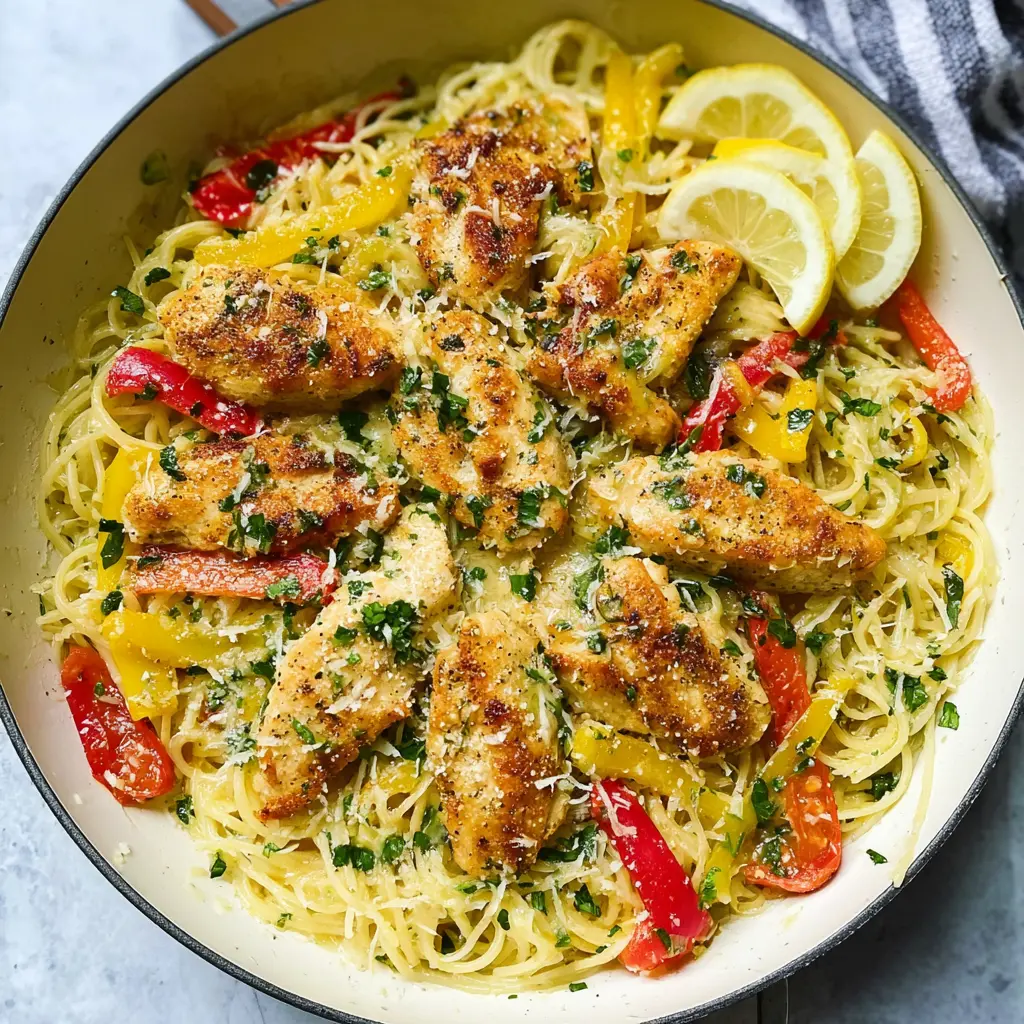 Olive Garden Chicken Scampi Copycat: Comforting Easy Recipe 3 Chicken Scampi Copycat recipe, served and ready to eat, easy homemade dinner