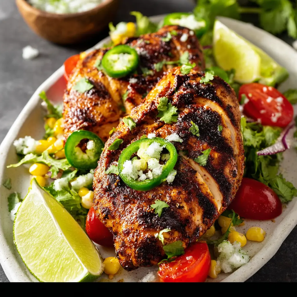Copycat Chipotle Grilled Chicken recipe, served and ready to eat, easy homemade dish