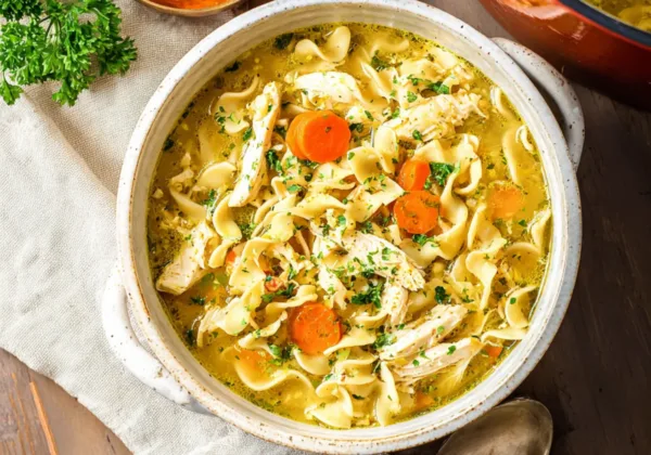 Copycat Panera Chicken Noodle Soup Warm Comforting Way to Make a Real Bowl Better