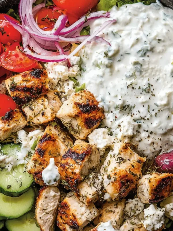 Greek Chicken Bowl Low Carb Tzatziki Vibrant Real Way to Make Dinner Perfect