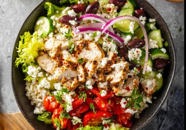 Greek Ground Chicken Bowl Healthy Vibrant Real Flavors You Will Love