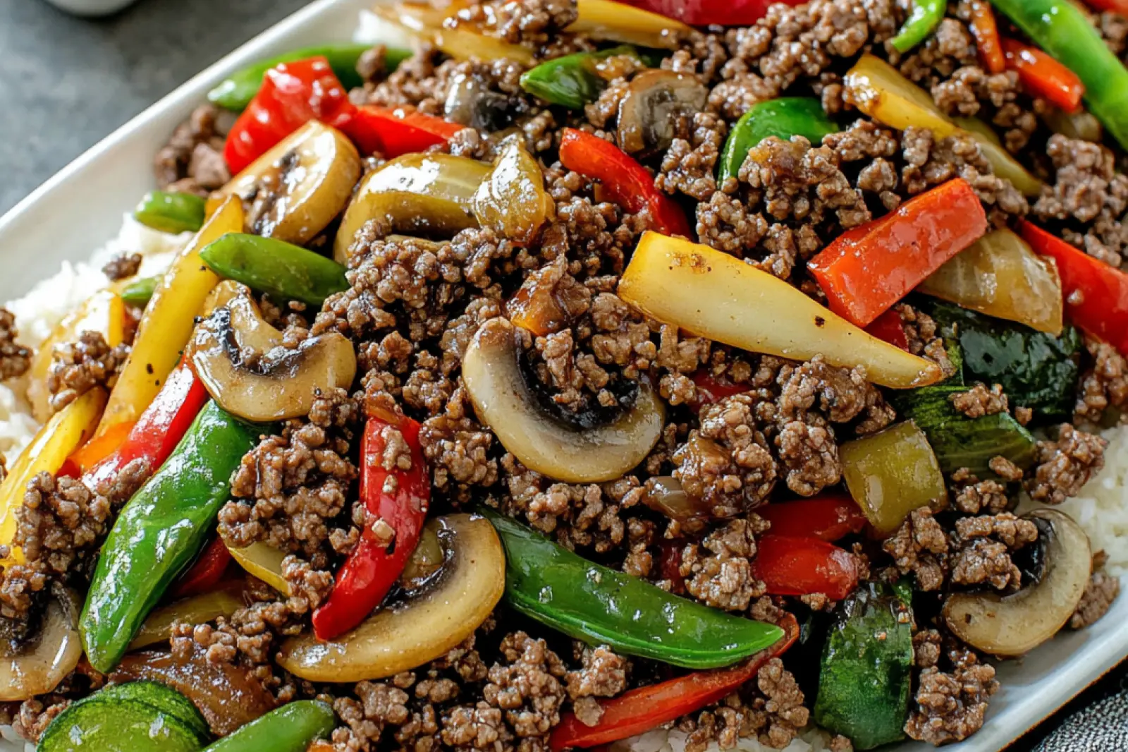 Ground Beef Stir Fry Vegetables Easy Comforting Quick Dinner