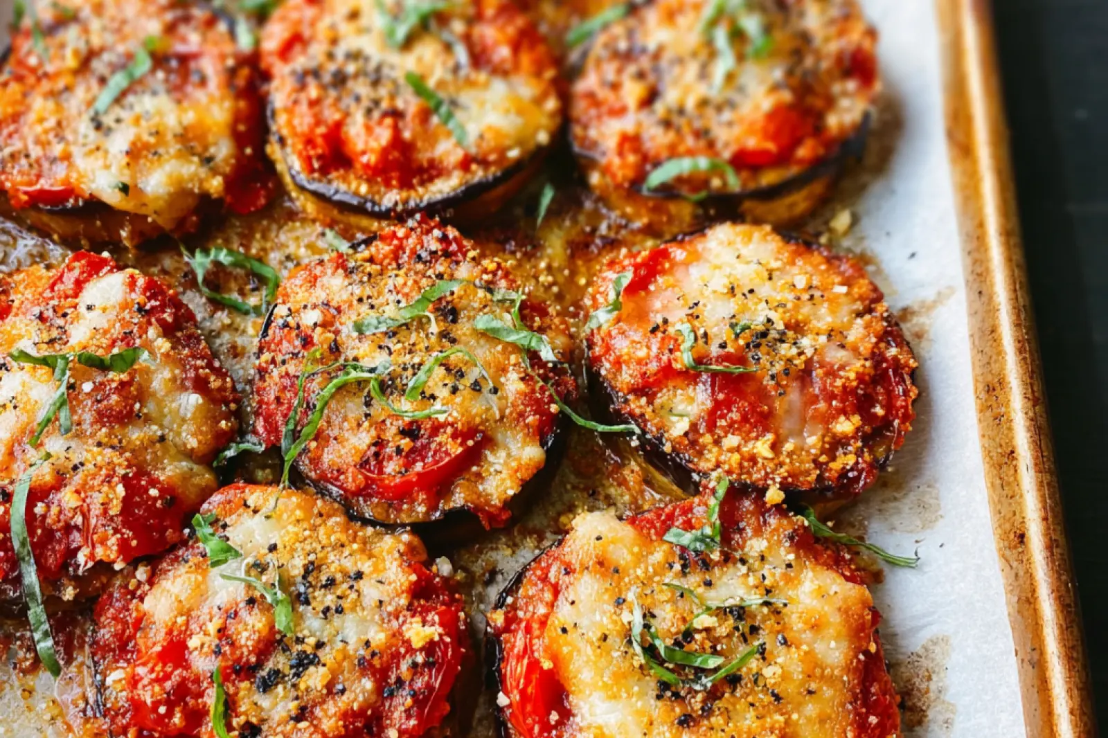 Healthy Eggplant Parmesan Sheet Pan Comforting Best Recipe